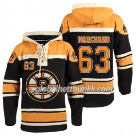 Boston Bruins Brad Marchand 63 Svart Sawyer Hooded Sweatshirt - Herre